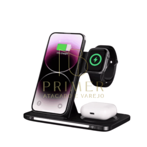 CARREGADOR DE INDUÇÃO 3 EM 1 KNC 9097