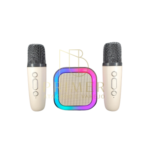 CAIXA DE SOM KARAOKE K12 C/ 2 MIC